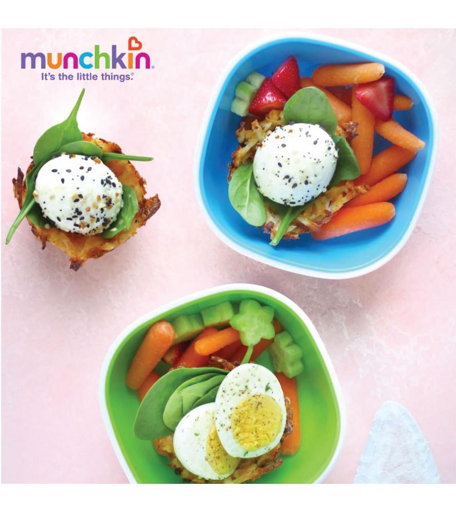 BỘ 2 BÁT CHỐNG TRƯỢT MUNCHKIN (XANH LÁ-XANH LƠ)