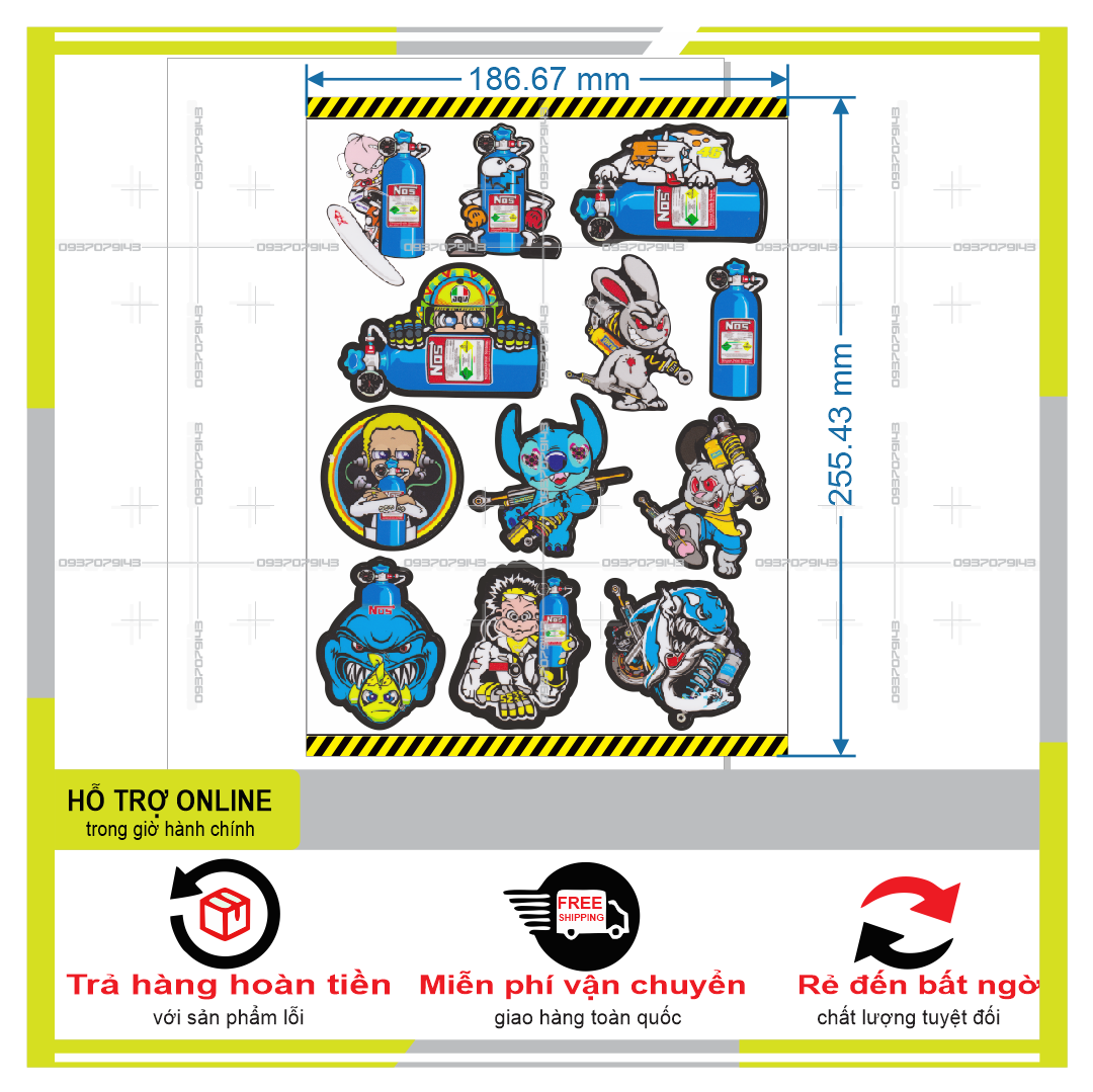 LOGO STICKER DÁN XE MÁY L 20  { PHỤNG DECAL }