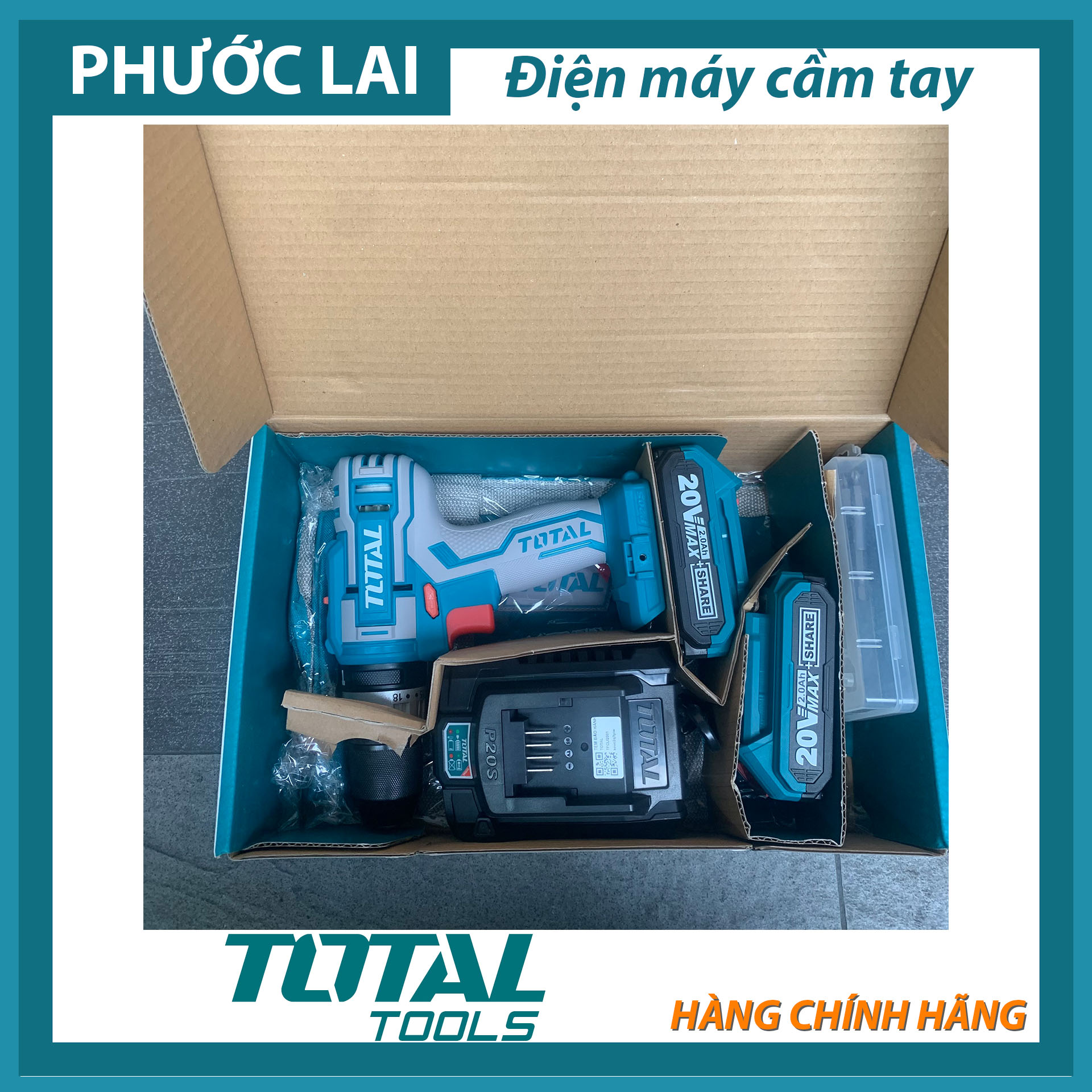 Total Tidli2002 20V Battery-Powered Hammer Drill