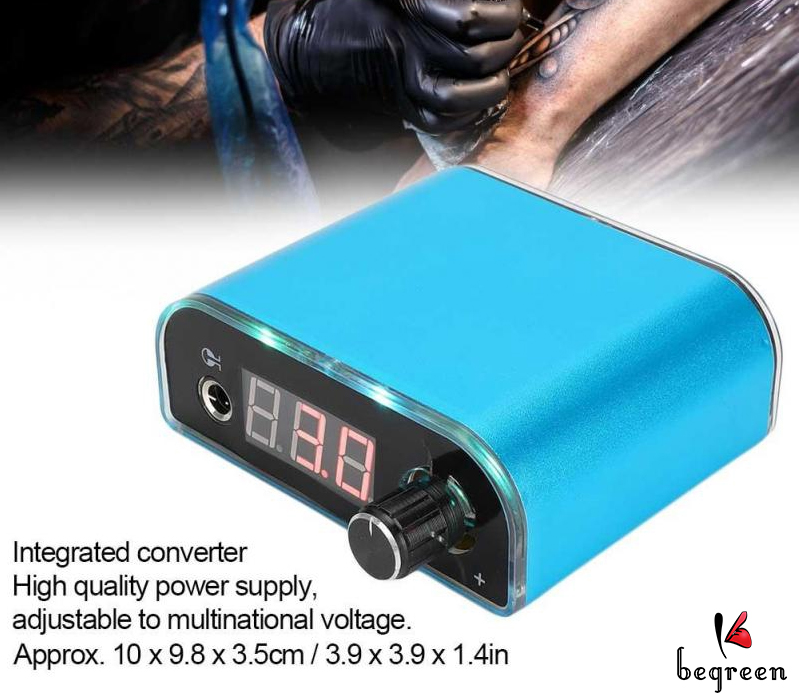 Nguồn máy xăm tattoo LCD-có chế độ rảnh chân