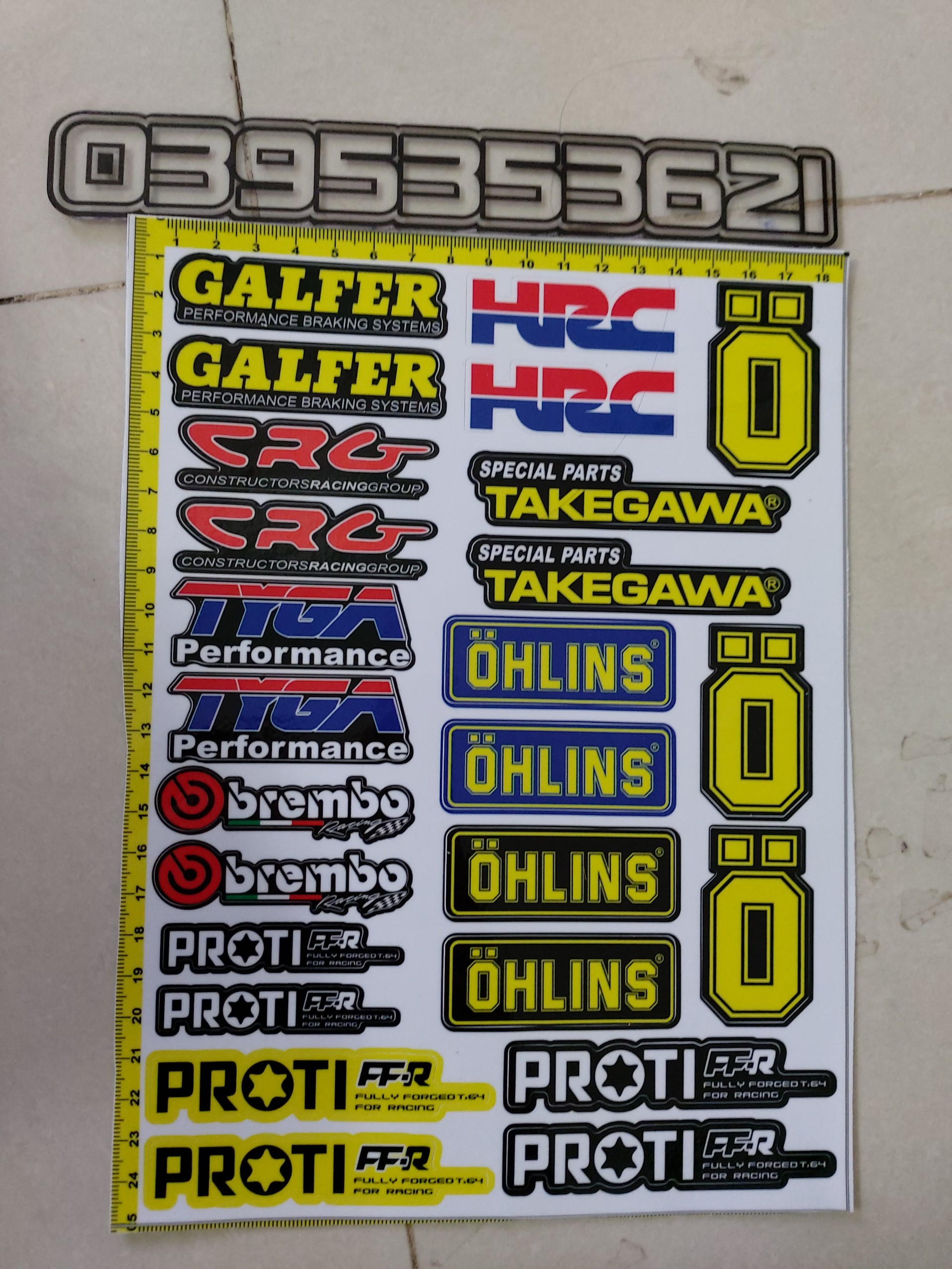 Logo combo dán xe máy trọn bộ