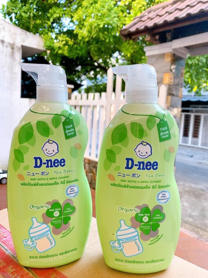 Nước Rửa Bình Sữa D-nee Thái Lan 620ml - chính hãng [thành phần tự nhiên & rau quả organic-an toàn cho bé]