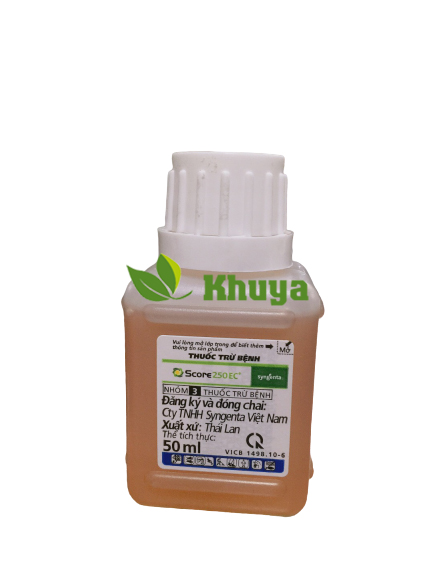 Trừ bệnh Score 250EC 50ml Đặc tr Phấn trắng và Thán Thư