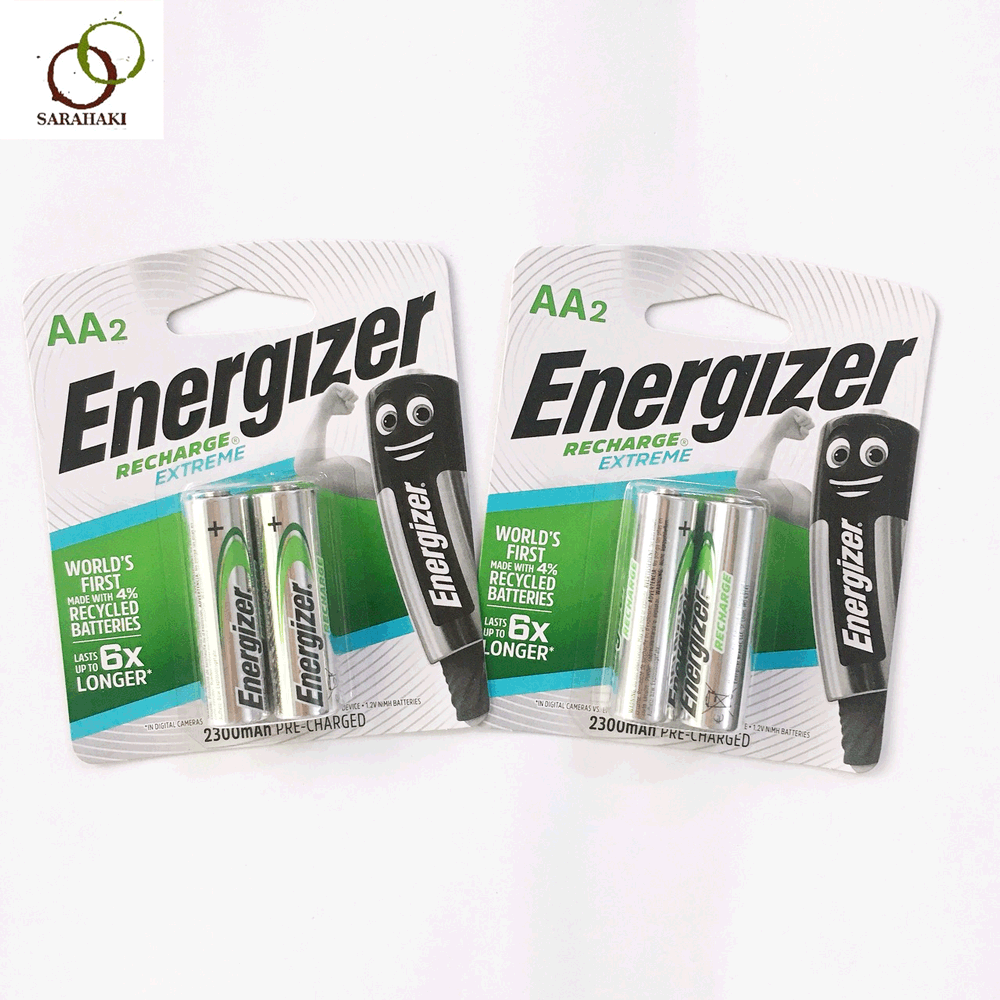 Combo 2 vỉ pin sạc AA Energizer 2300mAh ( 1 vỉ 2 viên )