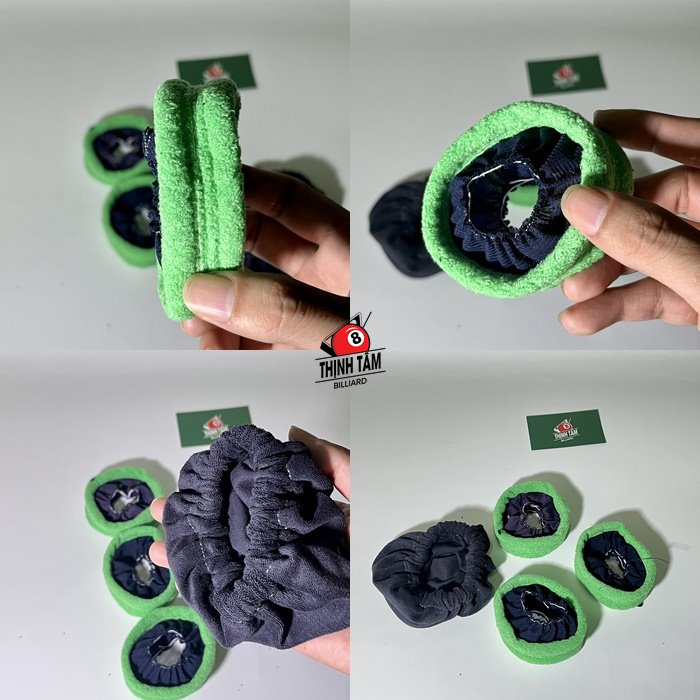 Bộ vòng vải - khăn trùm bóng bi-a máy lau bida