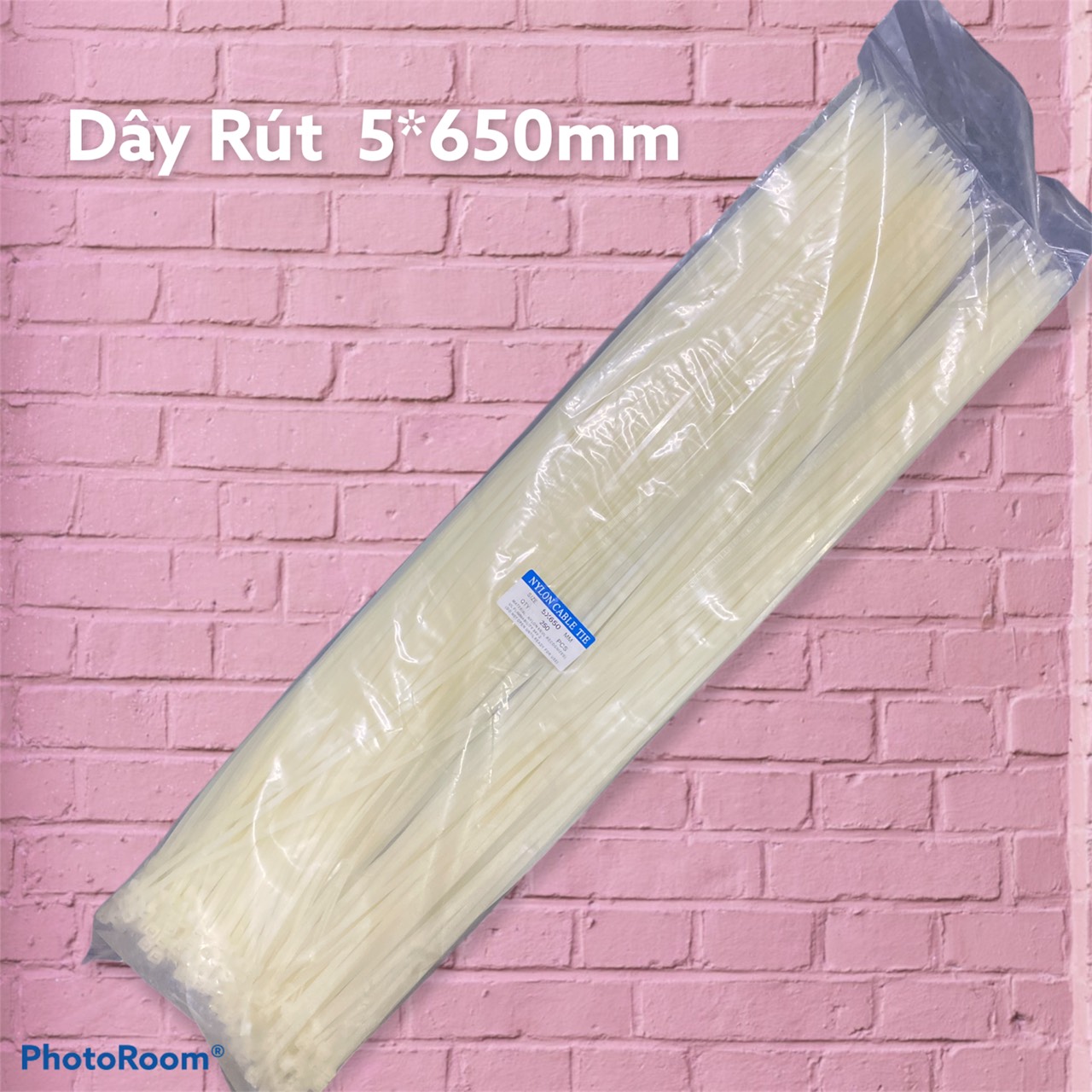Dây rút nhựa 5*650mm ( ĐÓNG GÓI 1 BỊCH GỒM 250 SỢI DÂY RÚT )