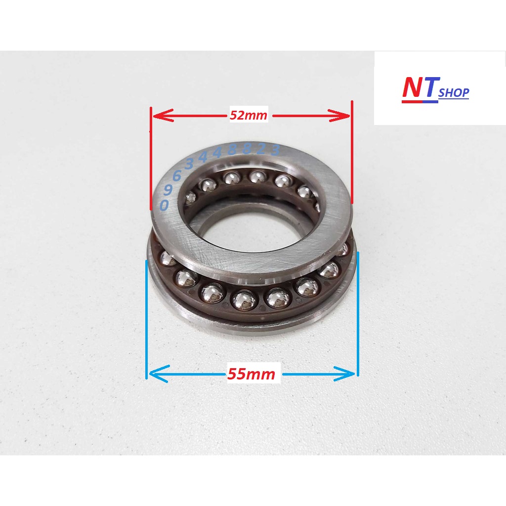 Bộ vòng bi chao máy rửa xe cao áp - bạc đạn kích thước 55x28x12(mm)