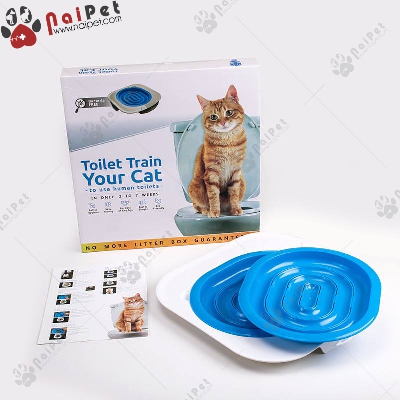 Bộ Huấn Luyện Mèo Dậy Mèo Đi Vệ Sinh Vào Bồn Cầu Toilet Train Cao Cấp