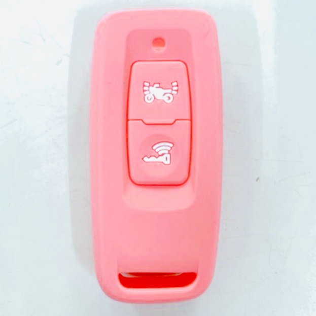 Vỏ silicone bọc chìa khoá smartkey Vision 2021 màu hồng