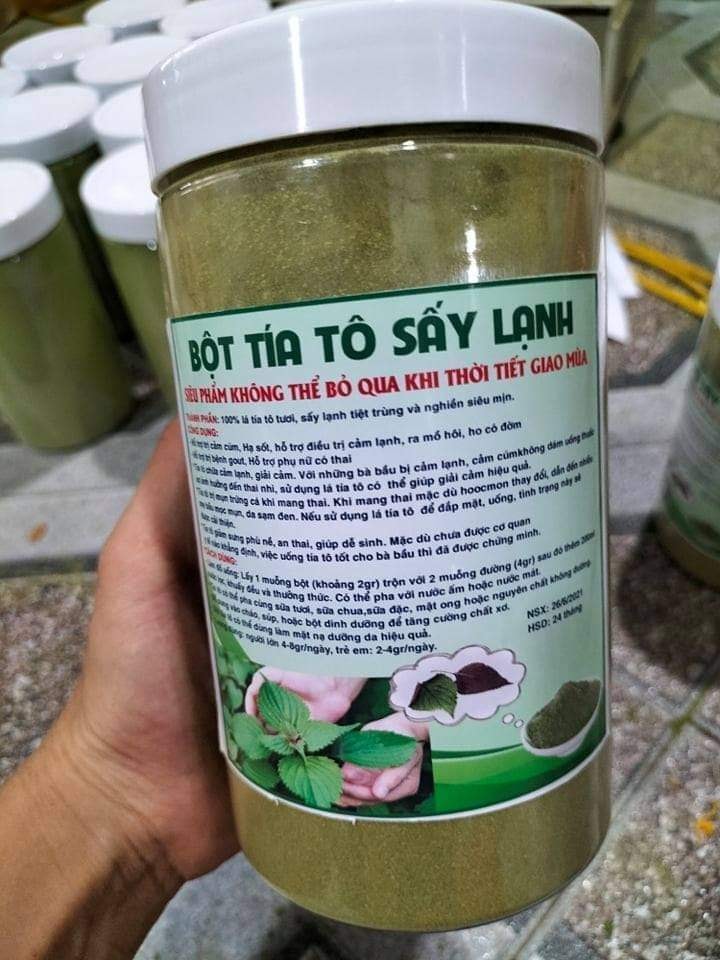Bột tía tô sấy lạnh nguyên chất 100% - -tkvt1