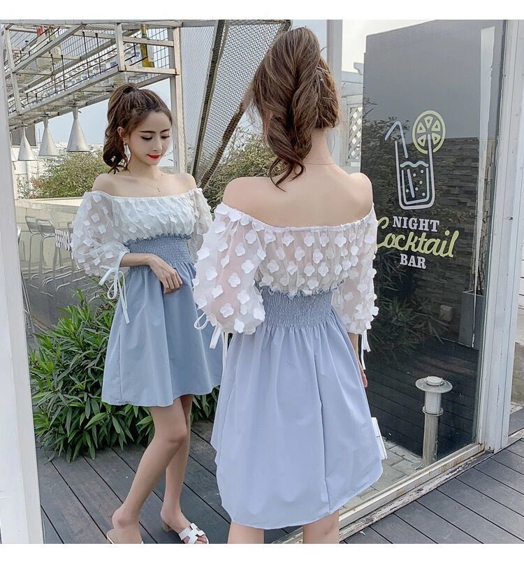 đầm trễ vai hàng  Quảng Châu
