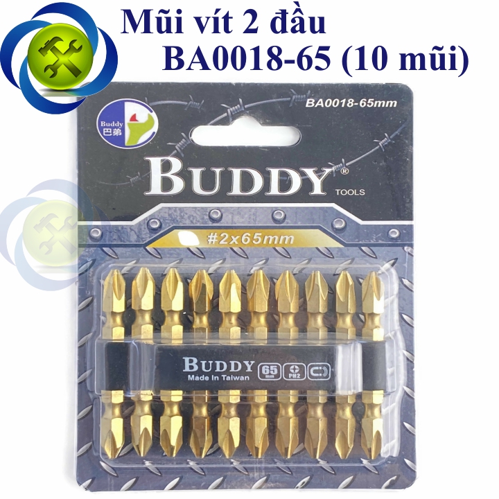 Mũi bắn vít hai đầu bake ph2 buddy ba0018-65 dài 65mm
