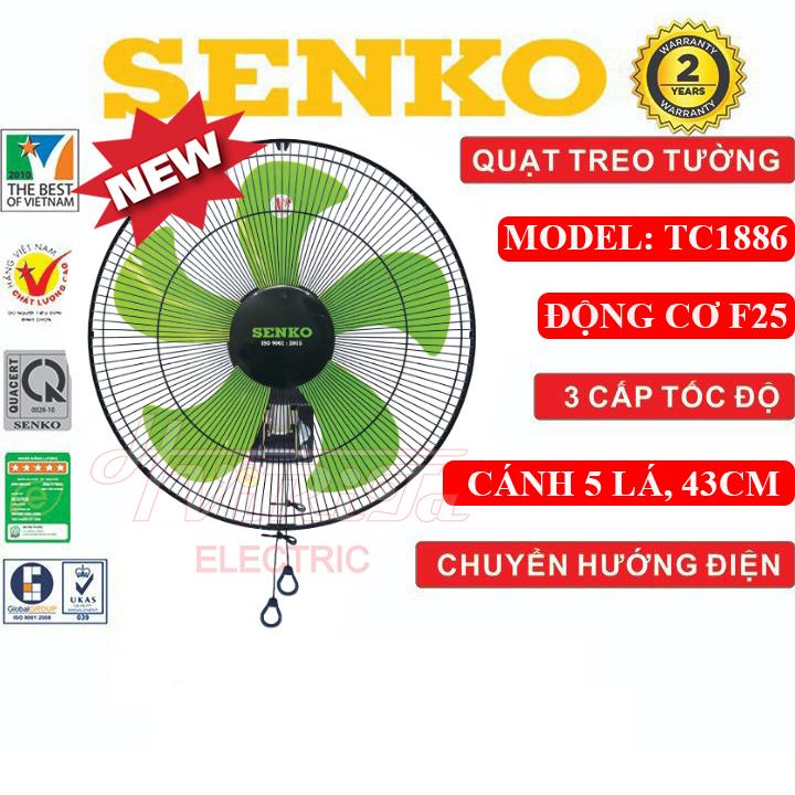 Quạt treo tường Senko TC1886