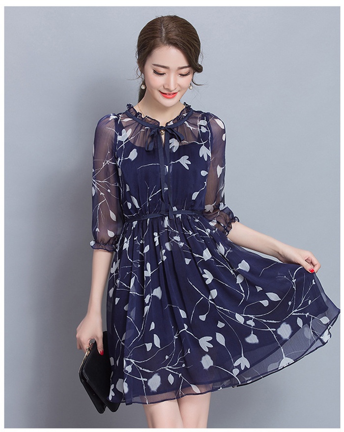 ĐẦM XÒE HOA BALAN CAO CẤP BEYEU1688 -  BY3193(XANHĐEN)