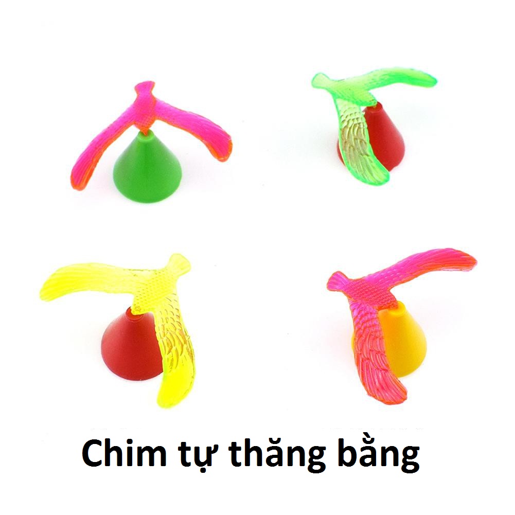 Combo 5 Chim thăng bằng mini dùng trang trí - đồ chơi cho bé