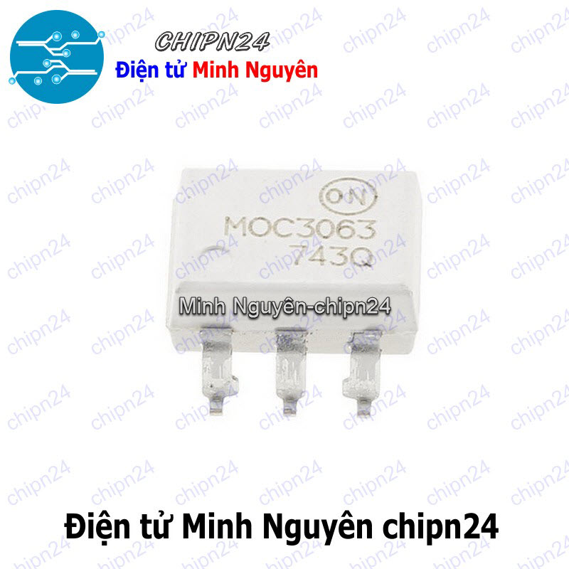[1 con] (ST) Opto Dán MOC3063 SOP-6 Trắng Hàng Tốt (SMD) - HH003624