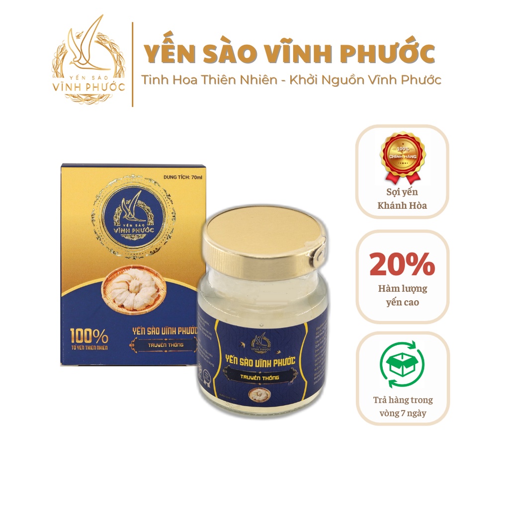 Bird's Nest Traditional Vinh Phuoc 70ml - Vinh Phuoc Edible Bird's Nest