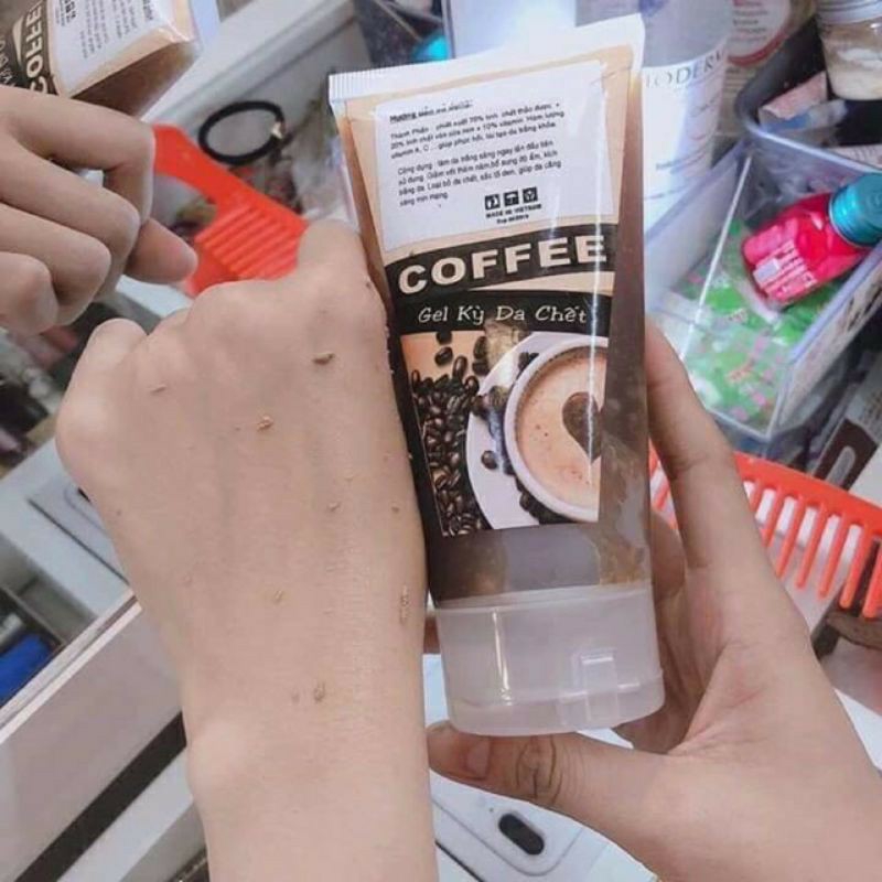 [HCM]GEL TẨY TẾ BÀO CHẾT FACE VÀ BODY CAFE.