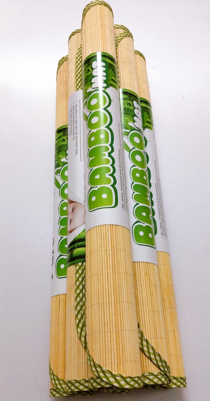 Chiếu TĂM TRE Bamboo kích thước 60×110cm ( MÀU SÁNG)