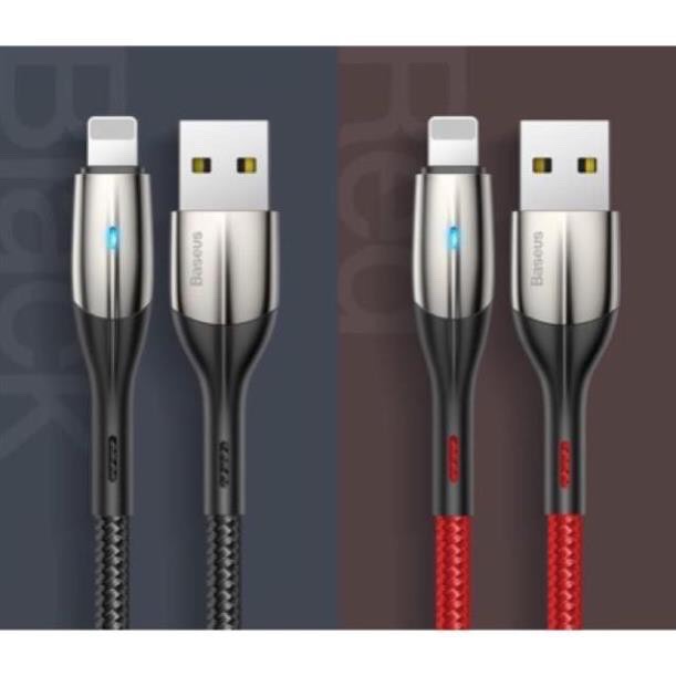 [1m và 2m] Cáp sạc và truyền dữ liệu tốc độ cao Baseus Horizontal Data Lightning cho iP iPad 2.4A