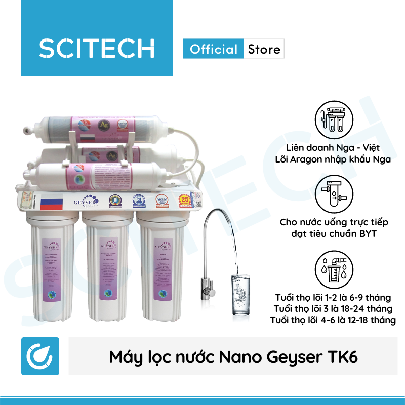 Máy lọc nước Nano Geyser TK6
