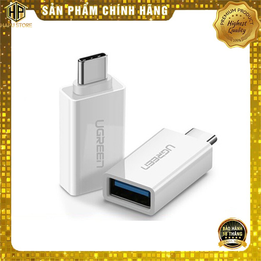 Đầu chuyển đổi usb type c sang usb 3.0 ugreen 30155 - hapustore