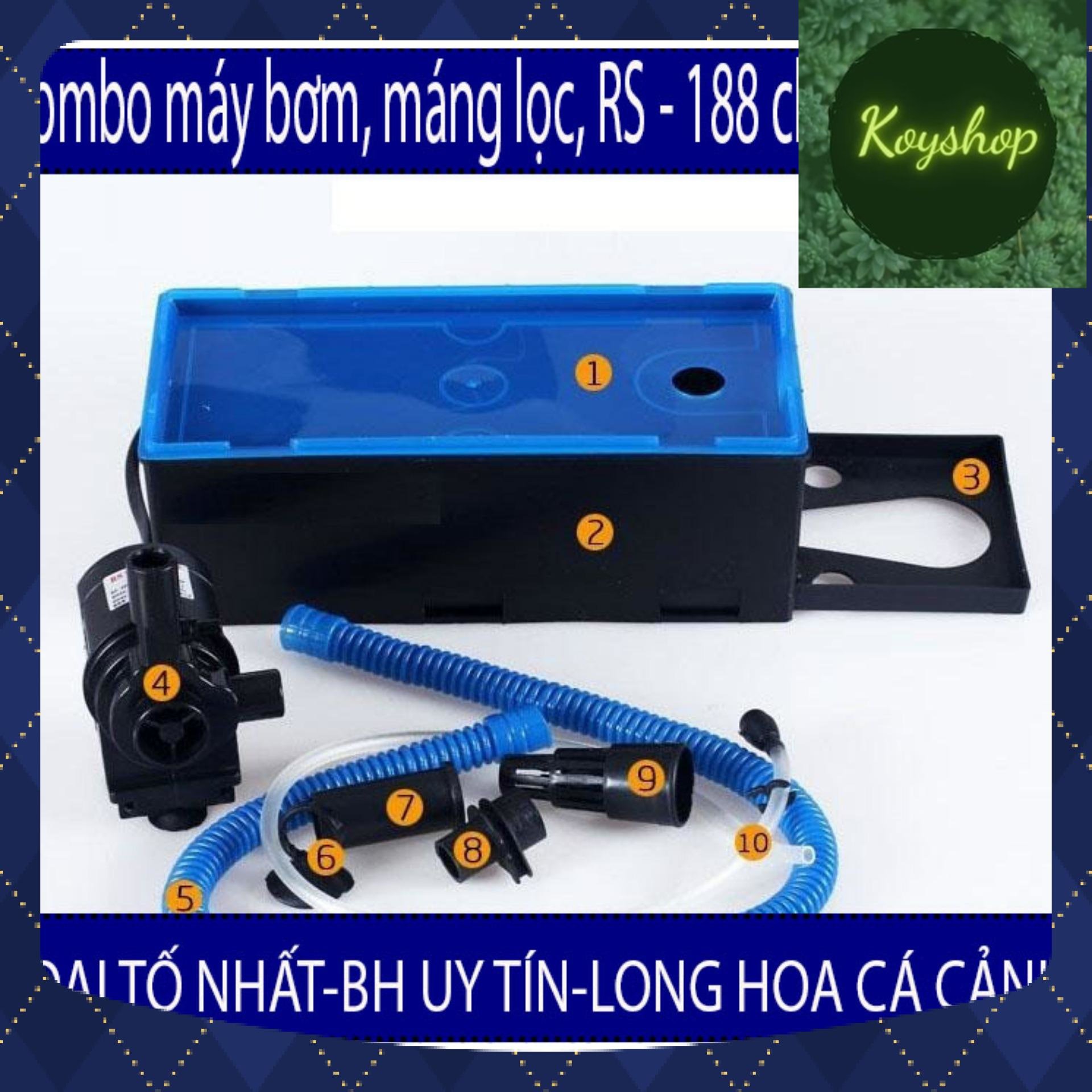Combo máy bơm máng lọc vs 188/288/203k/680c/9800/7800