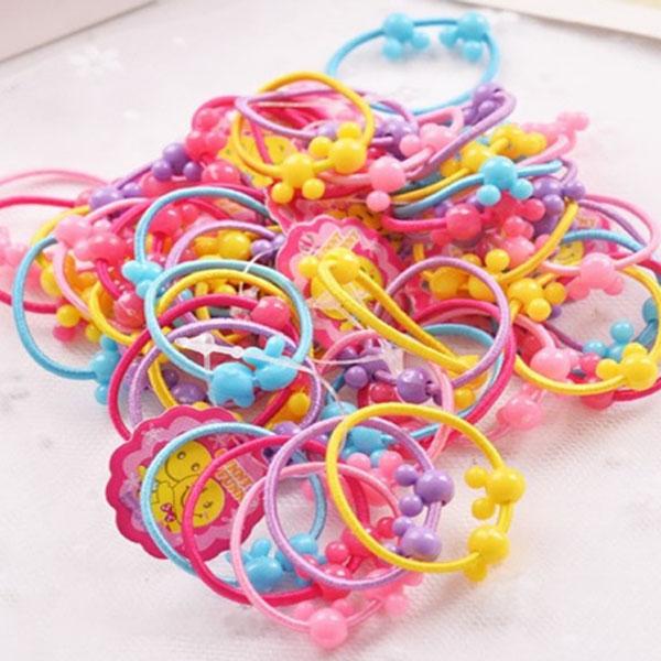 Set 50 dây chun buộc tóc cho bé (Nhiều màu)