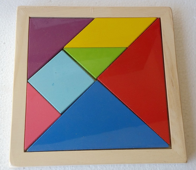 Đồ chơi ghép trí uẩn tangram size lớn cho bé