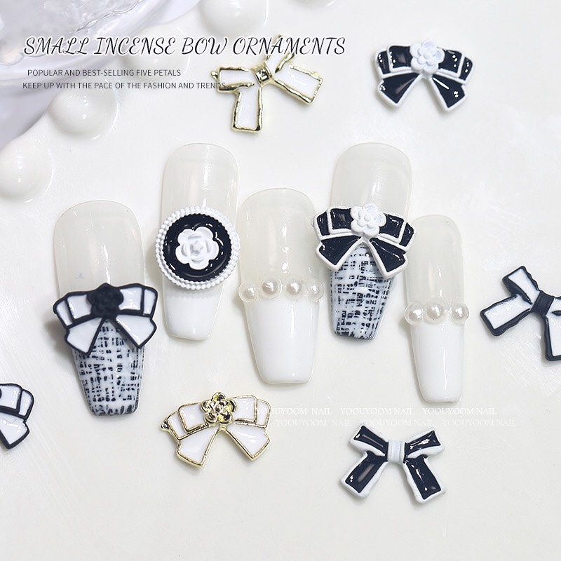 Phụ Kiện Nơ ,Hoa Tròn ,Charm Trang Trí Móng - Nail937