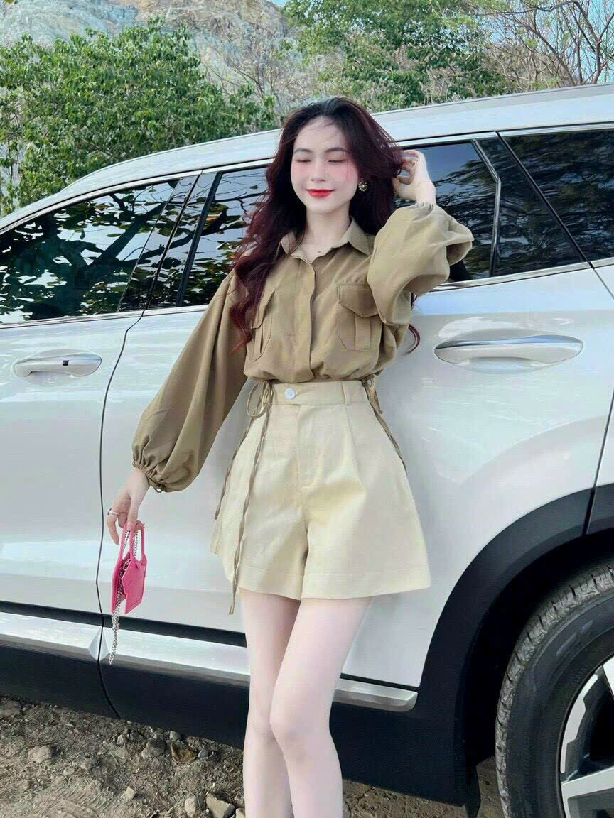 Sét bộ đùi áo sơ mi