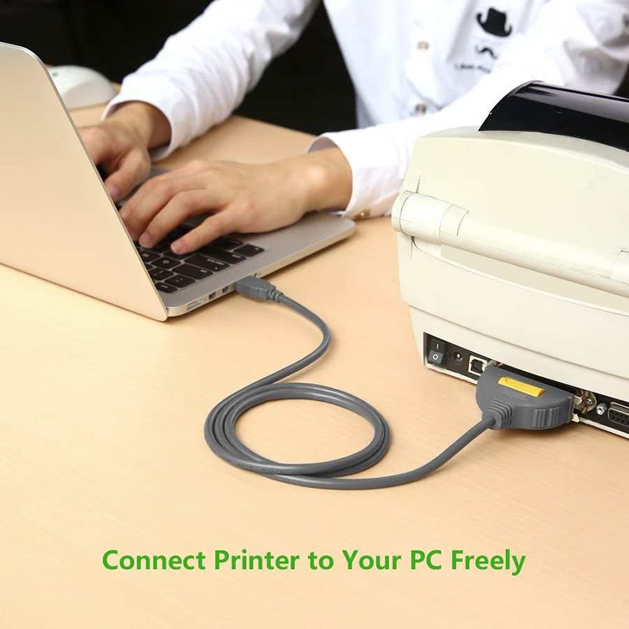 Cáp máy in USB sang IEEE 1284 Parallel Ugreen 20225 dài 2M chính hãng - HapuStore