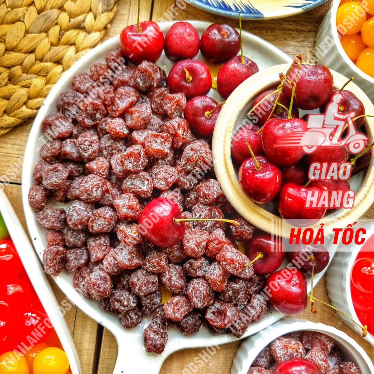 Cherry Sấy Ô Mai ( Hàng Nhập Khẩu Thái Lan ) - Lon 500gr