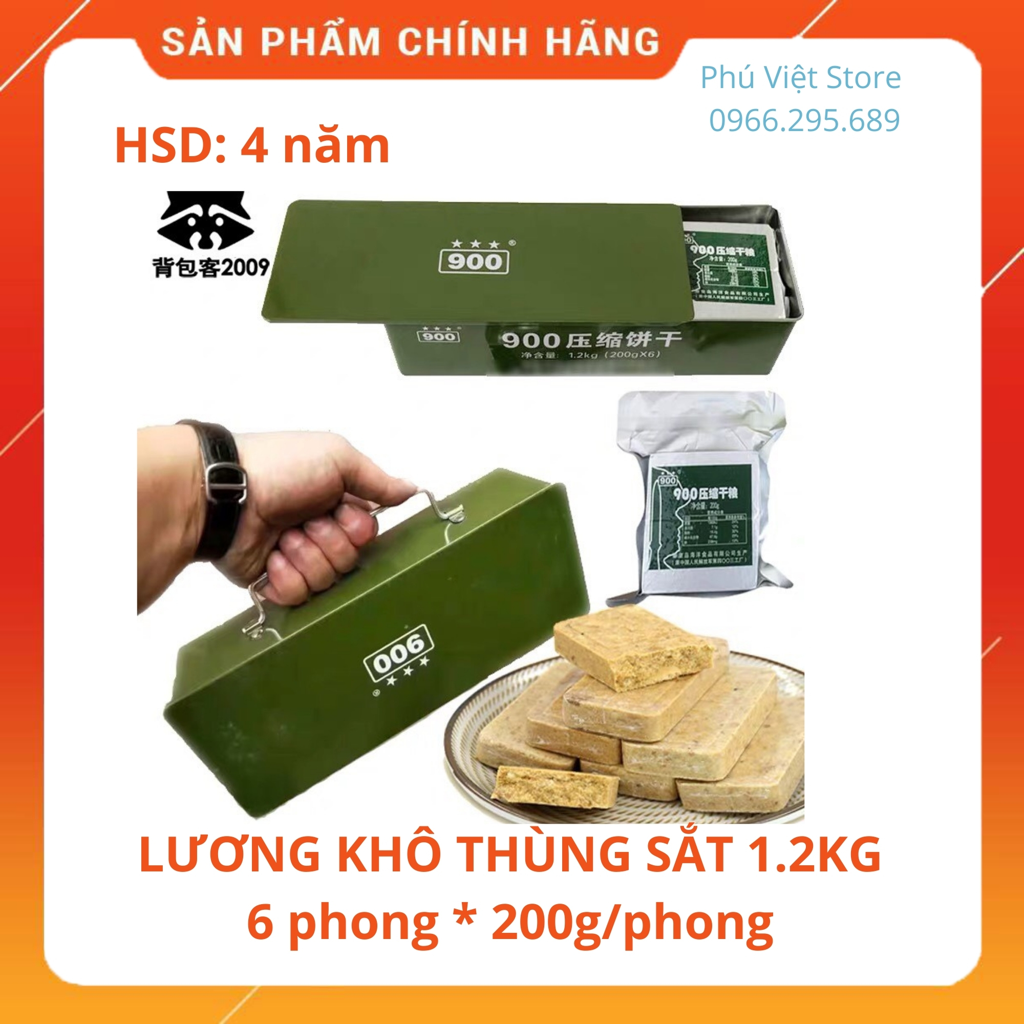 LƯƠNG KHÔ THÙNG 1.2KG CÓ 6 PHONG 200G