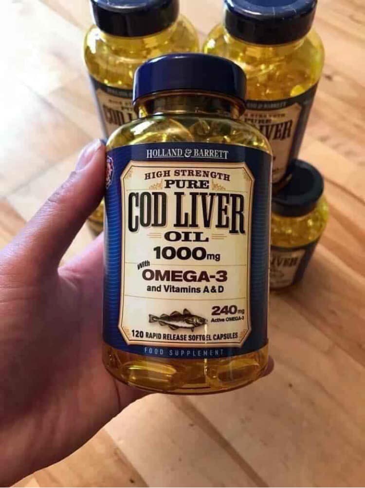 Dầu gan cá tuyết Cod Liver 1000mg lọ 120 viên