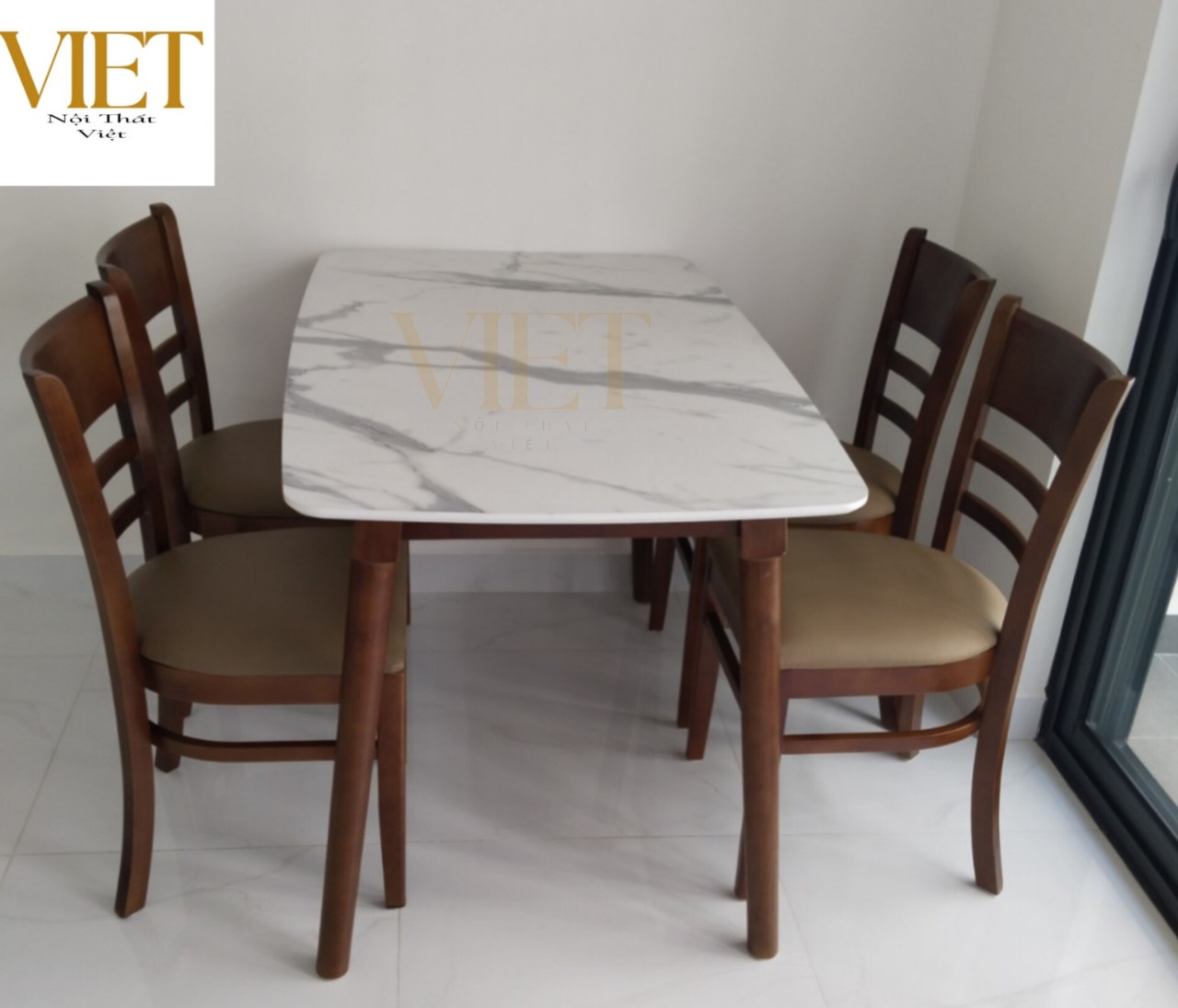 BỘ BÀN ĂN DÃ ĐÁ HIỆN ĐẠI ( 1 BÀN + 4 GHẾ )