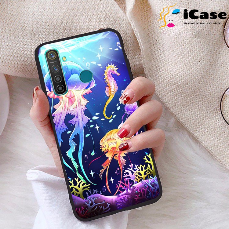 Ốp lưng Realme 5 Pro viền dẻo TPU BST Sea