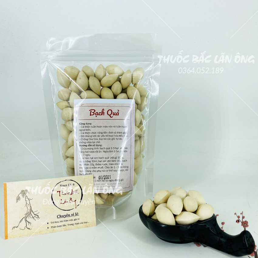 Dried Ginkgo Nuts 100g, Large, Clean Seeds, Ingredients for Making Sweet Soup, Steaming Bird's Nest, Stewing Chicken, Helps Improve Health