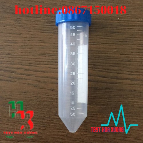 Ống ly tâm Falcon 50ml đáy nhọn chuyên dụng túi 50 cái dùng trong xét nghiệm