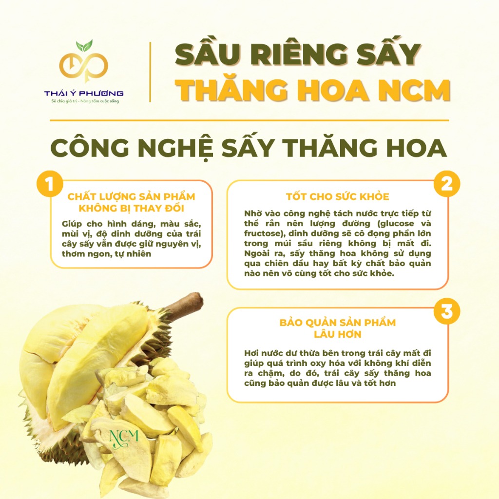Sầu Riêng Sấy Thăng Hoa NCM 20g