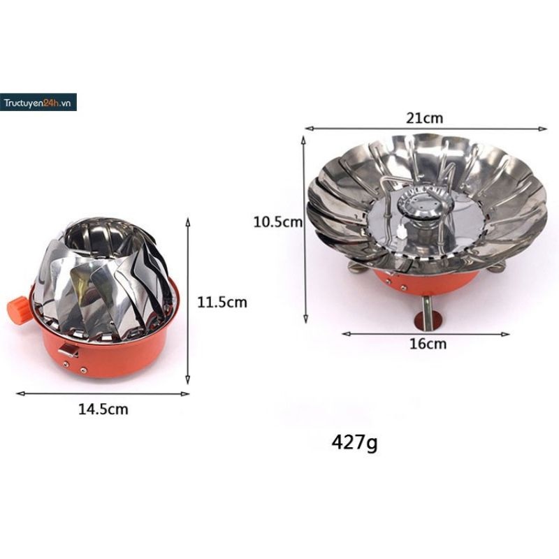 BẾP GA MINI CÓ CHẮN GIÓ GẤP GỌN DU LỊCH TIỆN LỢi