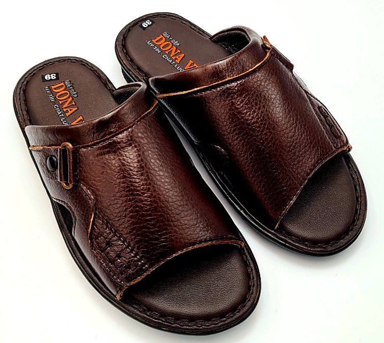 DÉP DA BÒ NAM 100% DA BÒ CAO CẤP SHOP KINSON