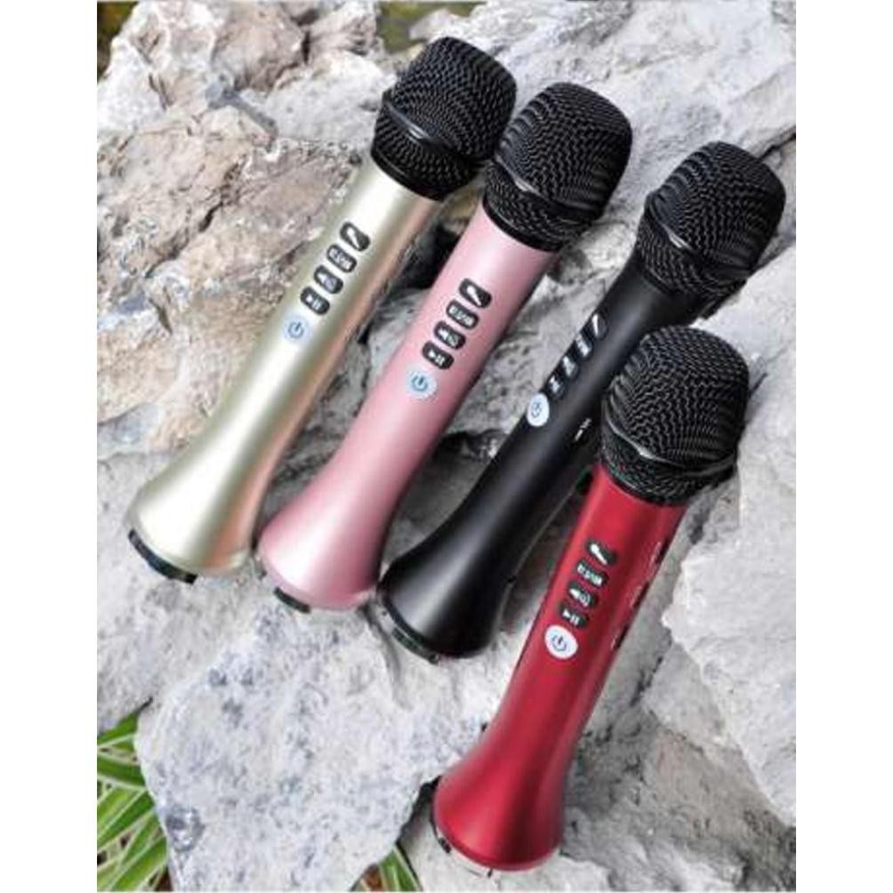 Micro Bluetooth kiêm loa Cao Cấp Mic L-698 Hút Âm  , Chống Hú Rè hát karaoke công suất 15w hỗ trợ kết hát trực tiếp trên Ôtô