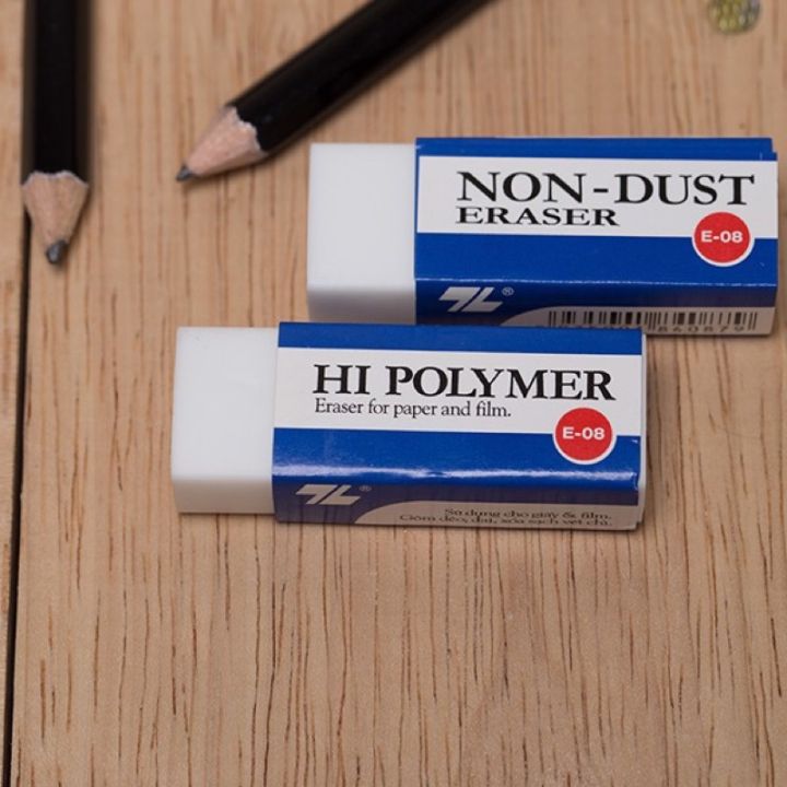 Combo 5 Cục Gôm tẩy Thiên Long E-08 mềm dẻo, không mùi