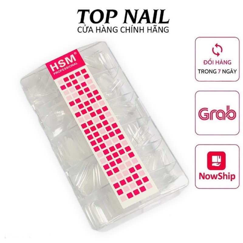 Móng hộp HSM 500 móng,đủ size,đủ phom