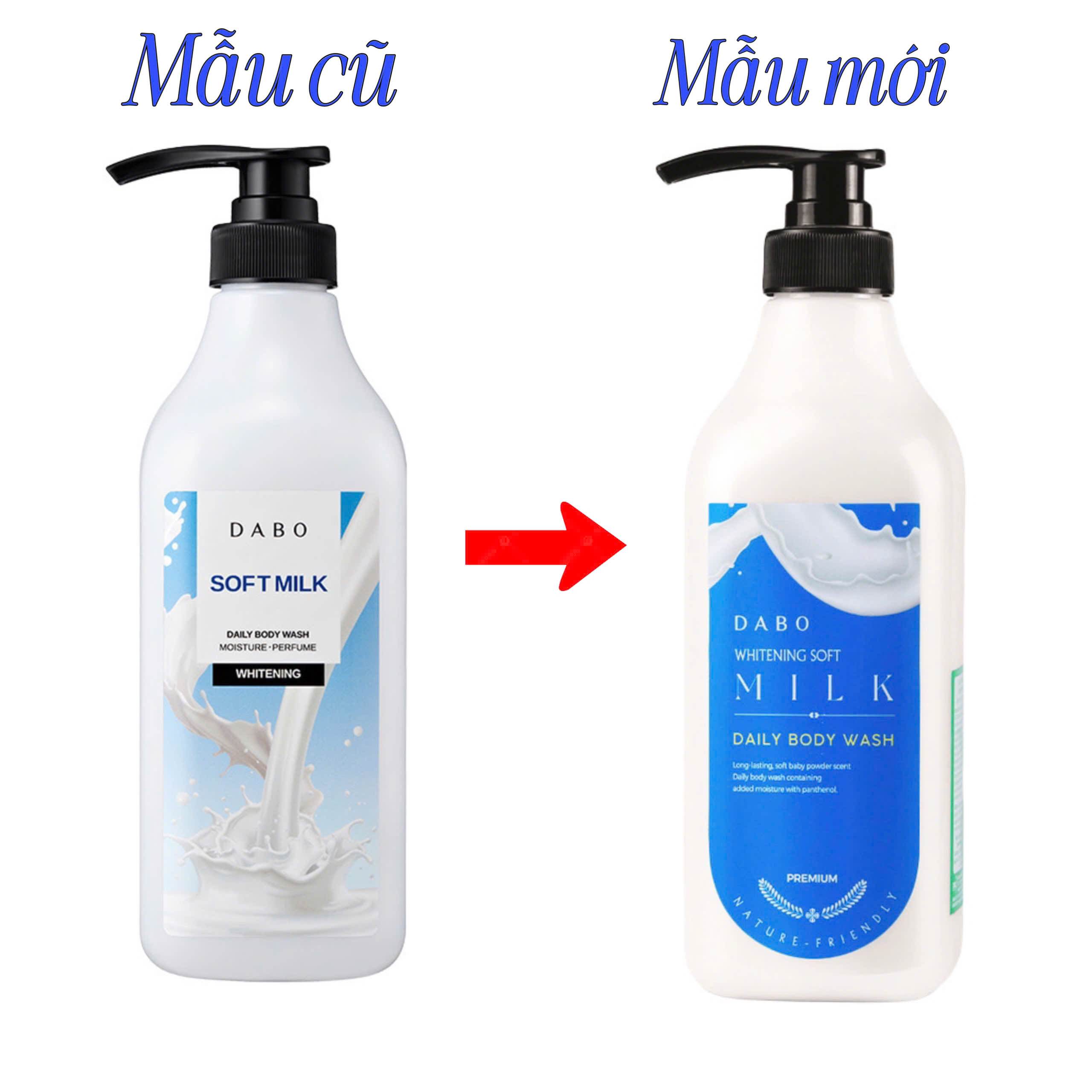 [HCM]Sữa tắm sáng da tinh chất từ Sữa Dabo Whitening Soft Milk  ( 750ml )