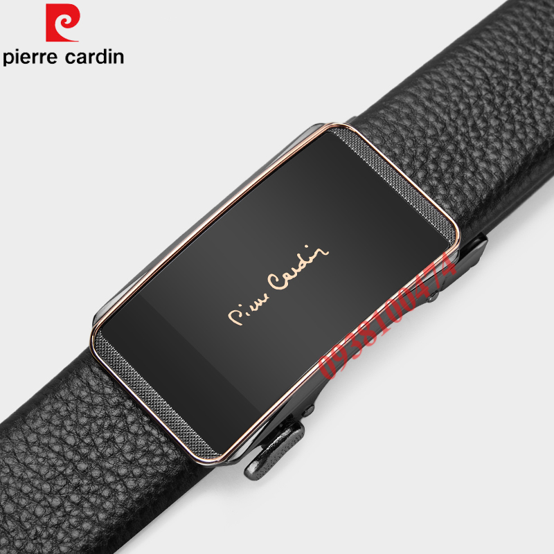 Thắt lưng Pierre Cardin chính hãng dây da bò thật khóa tự động PCJ1245