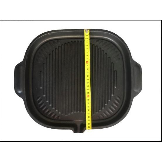 Chảo nướng chống dính Tân Thái Gia - Vỉ men gang nướng BBQ - vỉ nướng chống dính cao cấp