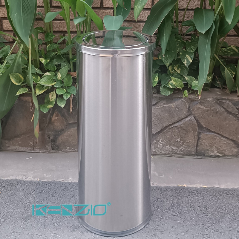 [HCM]Thùng rác Inox nắp lật