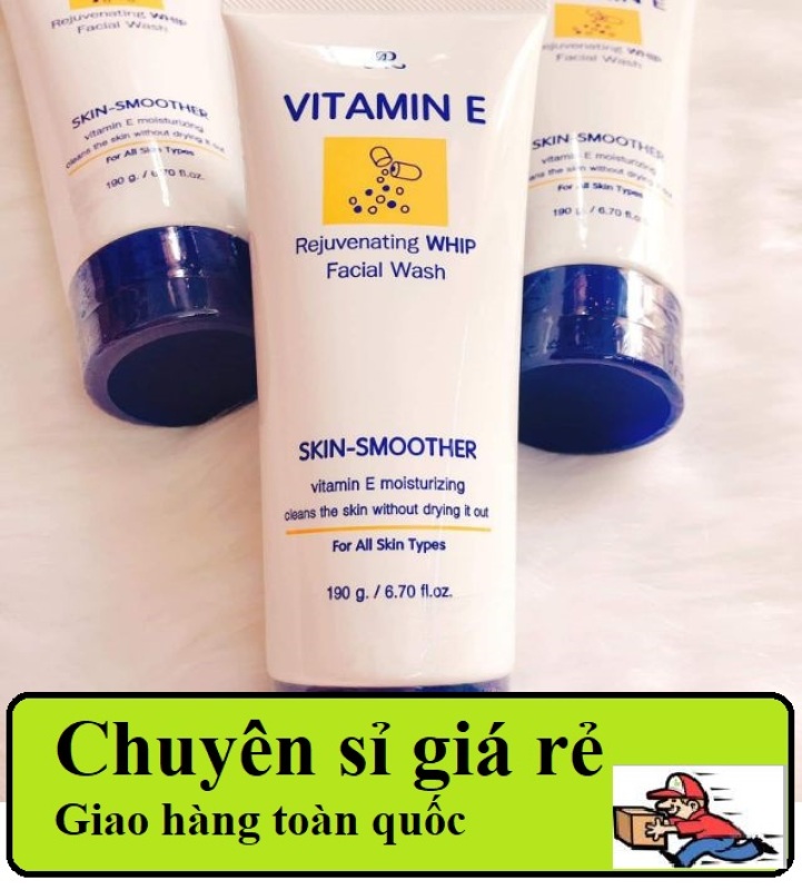 [ COMBO 5 ] Sữa Rửa Mặt Aron Vitamin E Rejuvenating Whip Facial Wash 190ml giúp da mềm mịn, làm sạch và diệt khuẩn